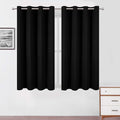 LEMOMO Black Blackout Curtains 52 x 63 Inch Length/Set of 2 Curtain by Lemomo