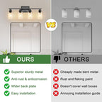 Ascher Bathroom Light Fixtures, 4-Light Vanity Lights - Image 7