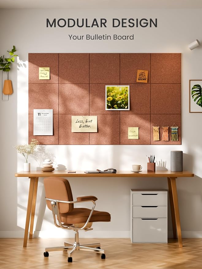 Bumusty Large Cork Board 48" x 36" Alternative - Image 6
