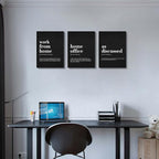 Framed Office Decor Canvas Wall Art - Image 3