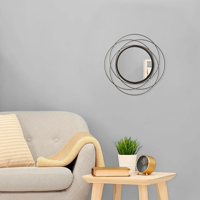 Mirrors Wall Decor Iron Frame Round Art Wall Mirrors Home Decoration Hanging - Image 3