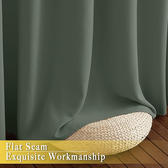 NICETOWN Blackout Curtain Window Treatment Thermal Curtain Solid Grommet Room - Image 7