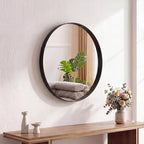 DUMOS 20-Inch Round Wall Mirror, Bathroom Wall Circle Mirror by DumosLifestyle
