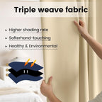 Blackout Room Divider Curtains, Back Tab Ceiling Track Curtains - Image 4