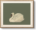 VIYYIEA Framed Wall Art for Living Room, Swan Canvas Prints, Animals Painting by VIYYIEAART