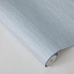 Tempaper Textured Powder Blue Horizontal Faux Grasscloth Removable Peel and - Image 5