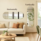 Oval Full Length Mirror, Ultra-Clear Explosion-Proof Dressing Mirror, Simple & - Image 7