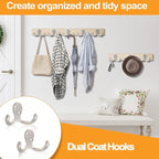 CBWLWJ 10 Pack Coat Hooks Wall Hooks - Image 4
