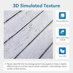 COMSTICKC 3D Faux Wood Wall Sticker, Peel and Stick Wall Covering, DIY - Image 3