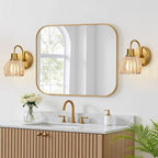 2-Pack Brushed Gold Bathroom Vanity Light, Single-Head Wall Sconce - Image 7