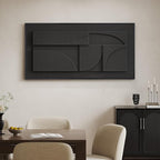 Large Framed 3D Textured Abstract Wall Art - Image 2