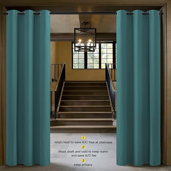 NICETOWN Doorway Curtain Room Divider Drape Screen Partitions, Vertical Blind - Image 2