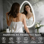 20x28 LED Bathroom Mirror with Lights Irregular, Lighted Bathroom Vanity Mirror - Image 7