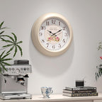 Abdurey Sweet French Rose Style Wall Clock, Battery Operated Silent, Creamy - Image 6