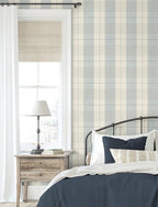 NextWall Lenox Hill Plaid Peel and Stick Wallpaper - Image 2
