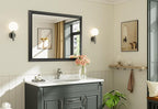 Briivue 40x32 Inch Black Bathroom Mirror - Image 9