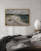 InSimSea Framed Canvas Wall Art, Seaside Landscape Painting Prints, Coastal - Image 2