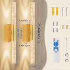 camuucci Battery Operated Wall Sconces Set of 2 Rechargeable Battery Powered - Image 4