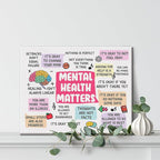 Hijie Therapy Office Mental Health Poster Canvas Wall Art - Image 4