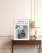 iHery Unframed Trendy Disco NewsPaper Wall Art Prints, 12x16in Canvas Wall Art - Image 5