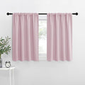 NICETOWN Kitchen Curtains, Baby Pink, Short Blackout Curtains & Drapes by NICETOWN