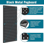 12 Pack 12-Inch X 24-Inch Metal Pegboard Wall Panels, Peg Boards - Image 3