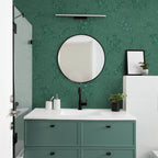 Dark Green Wallpaper Embossed Floral Peel and Stick Wallpaper 393inL78.7inW - Image 7