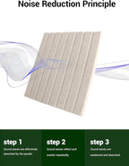 Waister 12 Pack Soundproof Wall Panels, 0.47 inch Thicker High Density Acoustic - Image 2