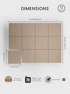 Bumusty Large Cork Board 48" x 36" Alternative - Image 2