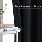 NICETOWN Black Out Dooway Curtain 80 inches Long, Grommet Thermal Insulated - Image 5
