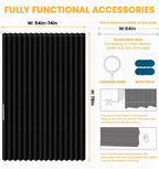 AJAZZ Blackout Sliding Door Curtains - Image 4