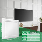 Art3d 36 Pack PVC Ceiling Tiles, 24x24 Inches Waterproof Drop Ceiling - Image 2