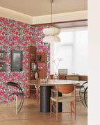 Floral Wallpaper Vintage Red Peel and Stick Wallpaper Self Adhesive Removable - Image 5