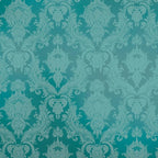 Tempaper Textured Metallic Teal Green Damsel Removable Peel and Stick Damask by TempaperCo