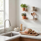 Fixwal Floating Shelves for Wall, Rustic Wood Small Wall Mounted Shelves for - Image 5