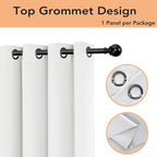 BONZER Room Divider Curtain Screen Partitions Light Reducing Wall Wide Blackout - Image 3