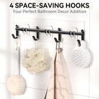 YASONIC Shower Caddy Adhesive, Rustproof Shower Shelves - Image 5