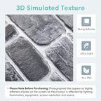 Commomy 3D Faux Stone Wall Panel Peel and Stick Wall Tiles - Image 4