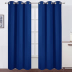 LEMOMO Blackout Curtains 38 x 84 inch/Royal Blue Curtains Set of 2 by Lemomo