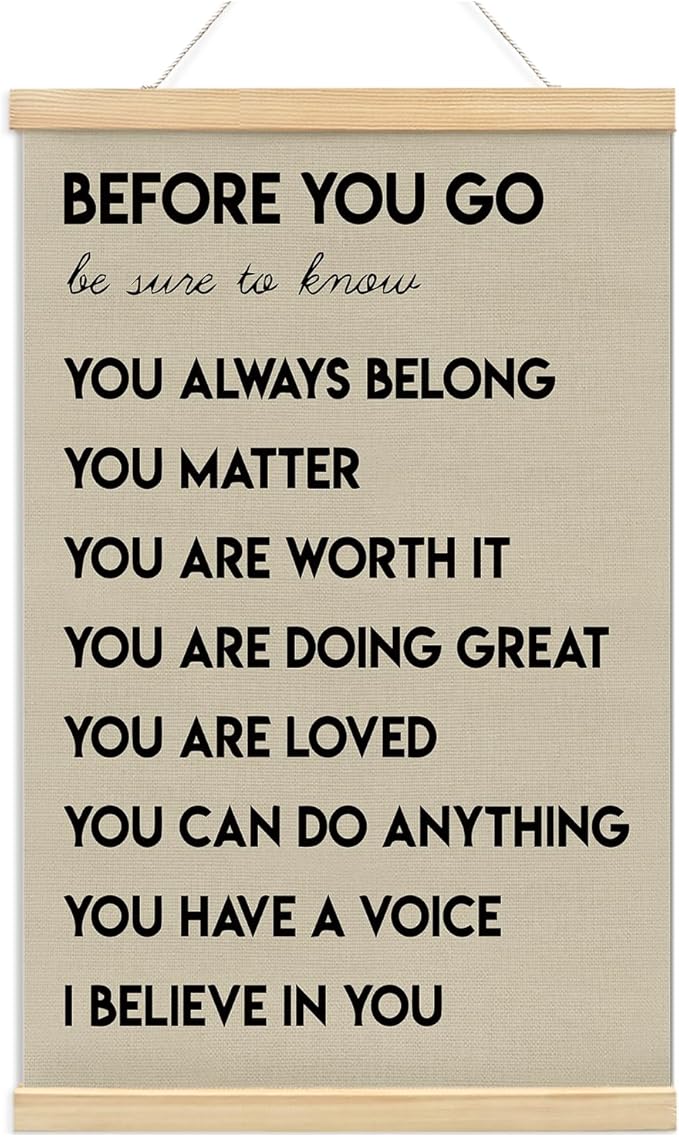 foedor Mental Health Posters, Positive Affirmations Wall Sign Decor Posters by Unknown