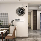 Modern Wall Clocks for Living Room Decor 12in Black Wall Clock Silent - Image 3