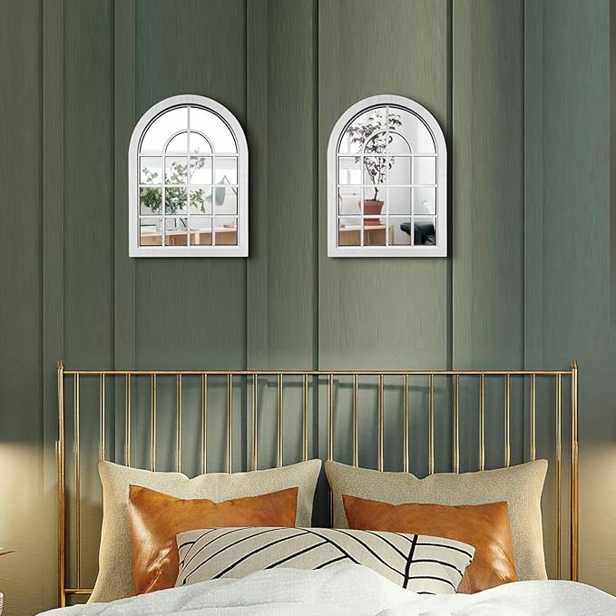 ZEXUIRU 2 Set. Rustic Wall Mirrors - Image 3
