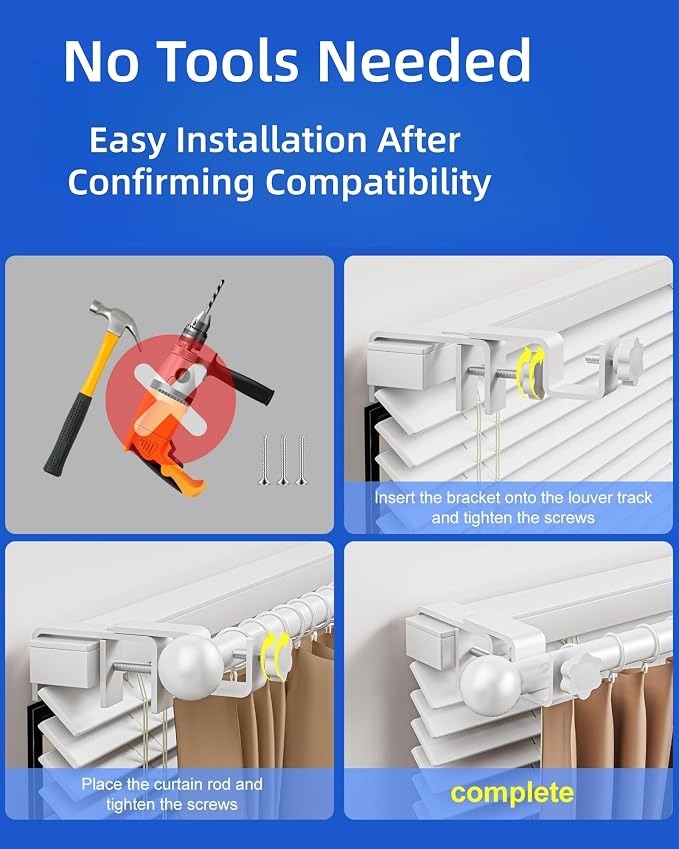 Over-Blinds Curtain Rod Brackets - Image 6