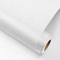 YENHOME Velvet Wallpaper Peel and Stick Textured 17.7"X200" White Velvet Peel by Yenhome
