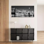Baisuart-Q30398 Brooklyn Bridge Night View 1 Panels Landscape Artwork Canvas - Image 8