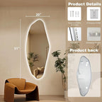 Led Mirror Full Length, Frameless Long Mirrors - Image 4