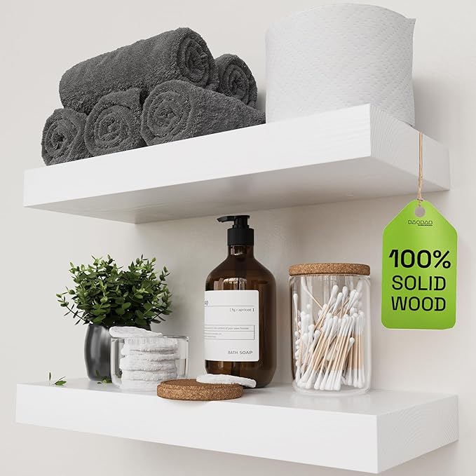 BAOBAB WORKSHOP Wood Floating Shelves by BAOBABWORKSHOP