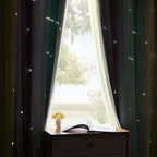 XiDi Curtains for Bedroom Decor, Rainbow GreenYellowGrey34/96/1 - Image 7