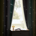 XiDi Curtains for Bedroom Decor, Rainbow GreenYellowGrey34/90/1 - Image 6