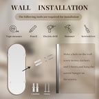 Oval Full Length Mirror, Ultra-Clear Explosion-Proof Dressing Mirror, Simple - Image 9